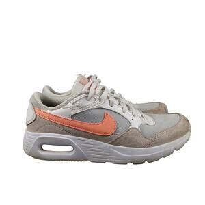 Nike Shoes Girls 4Y Sneakers Air Max Trainers Active Casual Sport Gray Orange